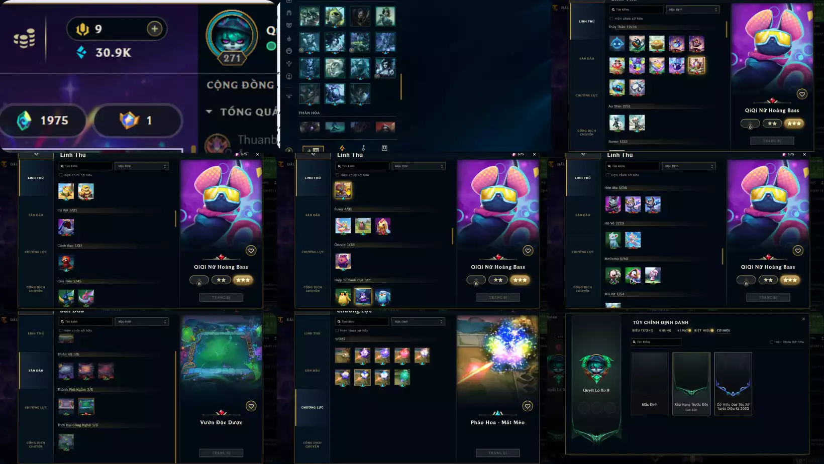 Ảnh SKIN 148 FULL TƯỚNG LV 271 CÒN ĐỔI TÊN